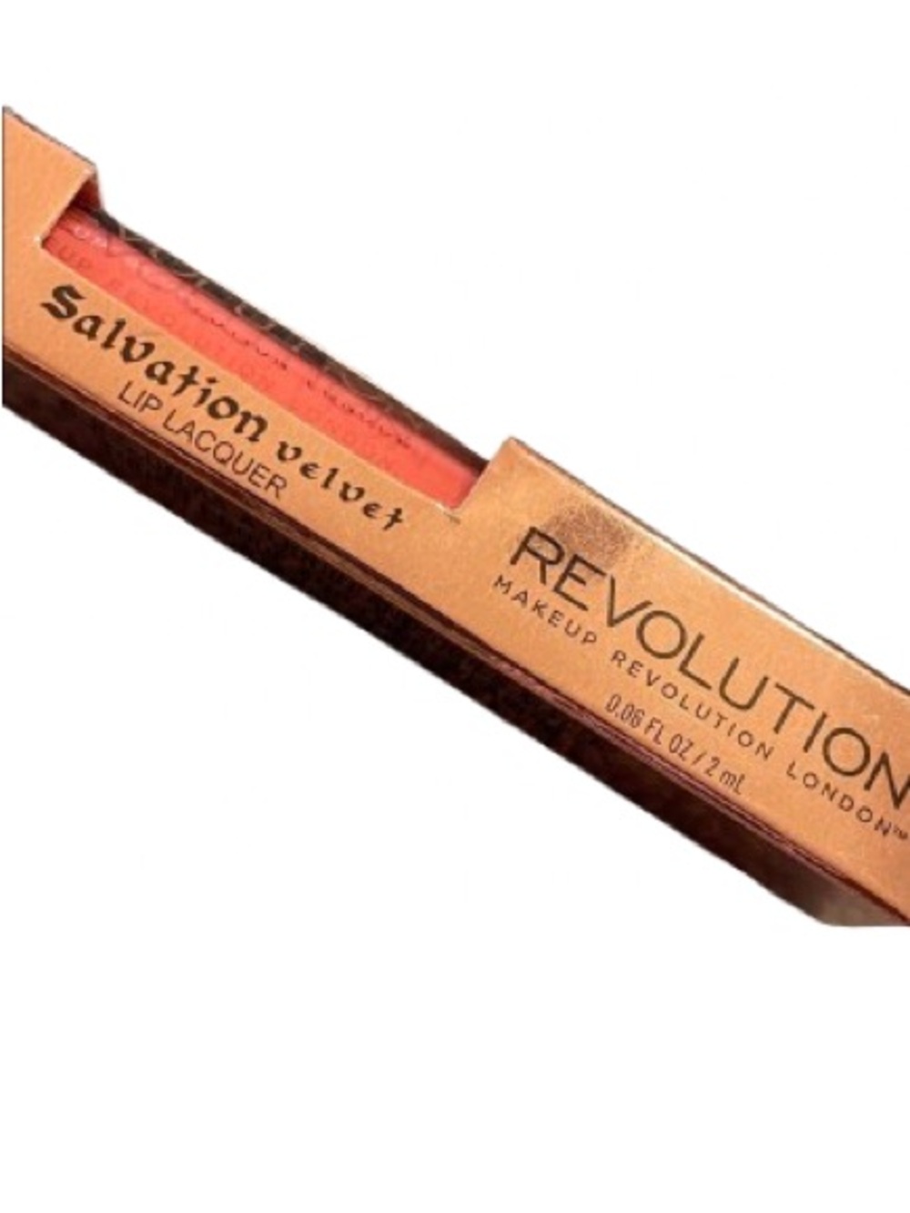 Revolution Salvation Velvet Lip Lacquer - Vivid Coral